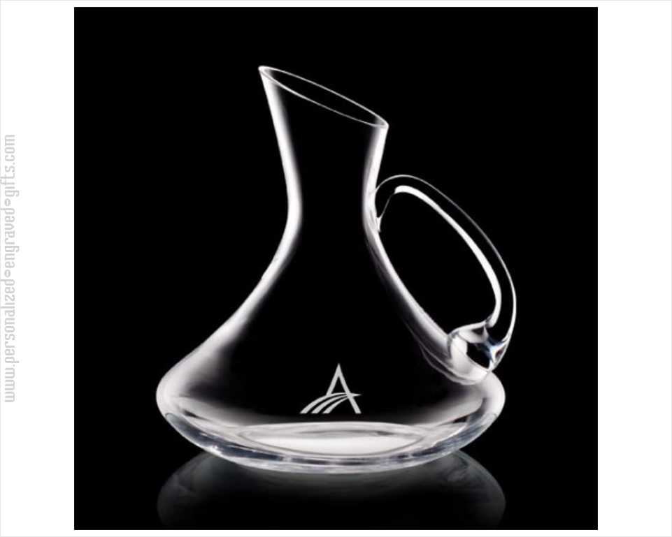 European Crystal Decanter with Easy Pour Handle -  Arlo