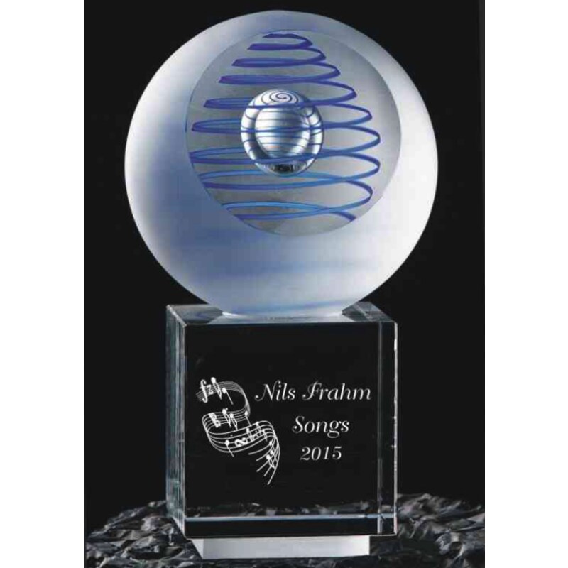Geocentric Engraved Art Glass Award