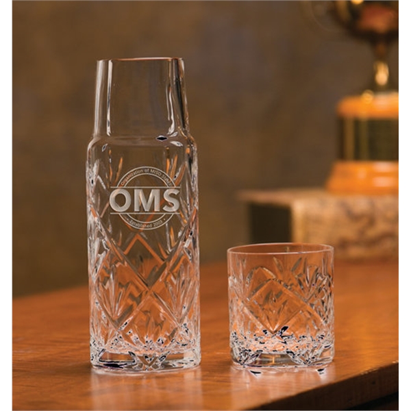 Personalized Engraved 2-Piece 20oz Crystal Water Set - the VP