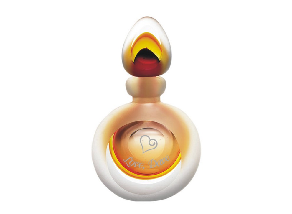 Engraved Perfume Bottle Modern Amber