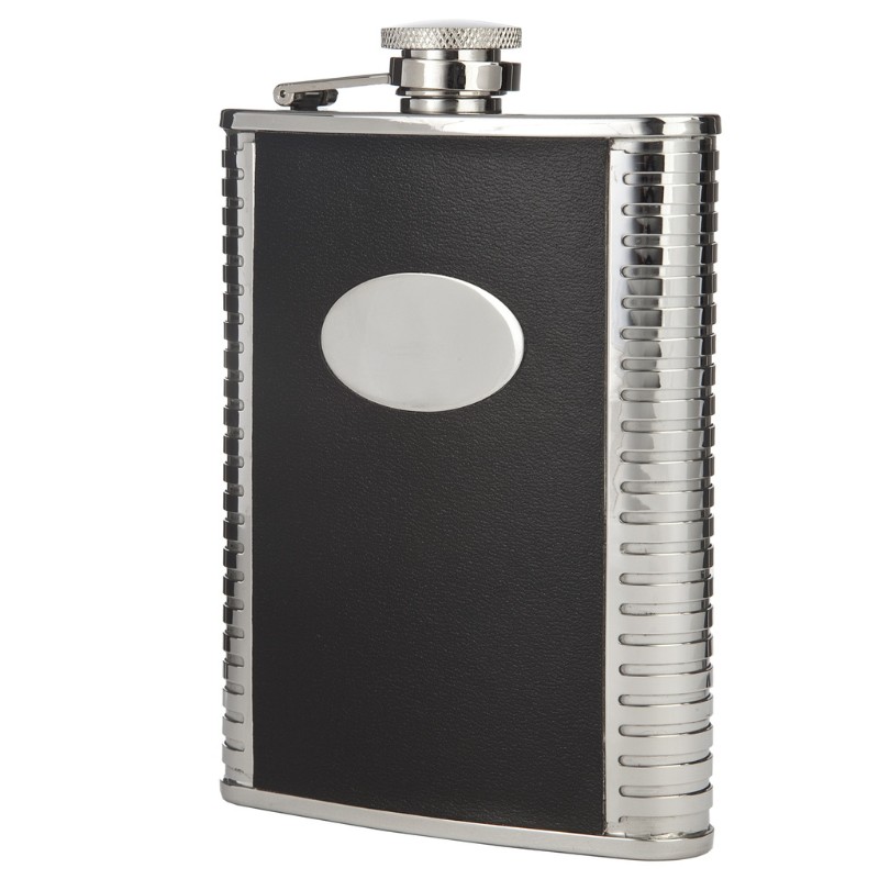Monogramed Leather Bound Flask - 21 at Last!