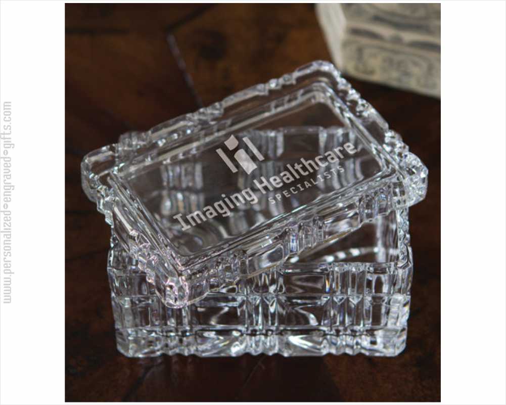 Engraved 2 Piece Lead Crystal Keepsake Box