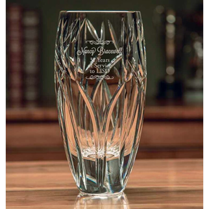 Personalized Engraved Crystal Vase Ronda