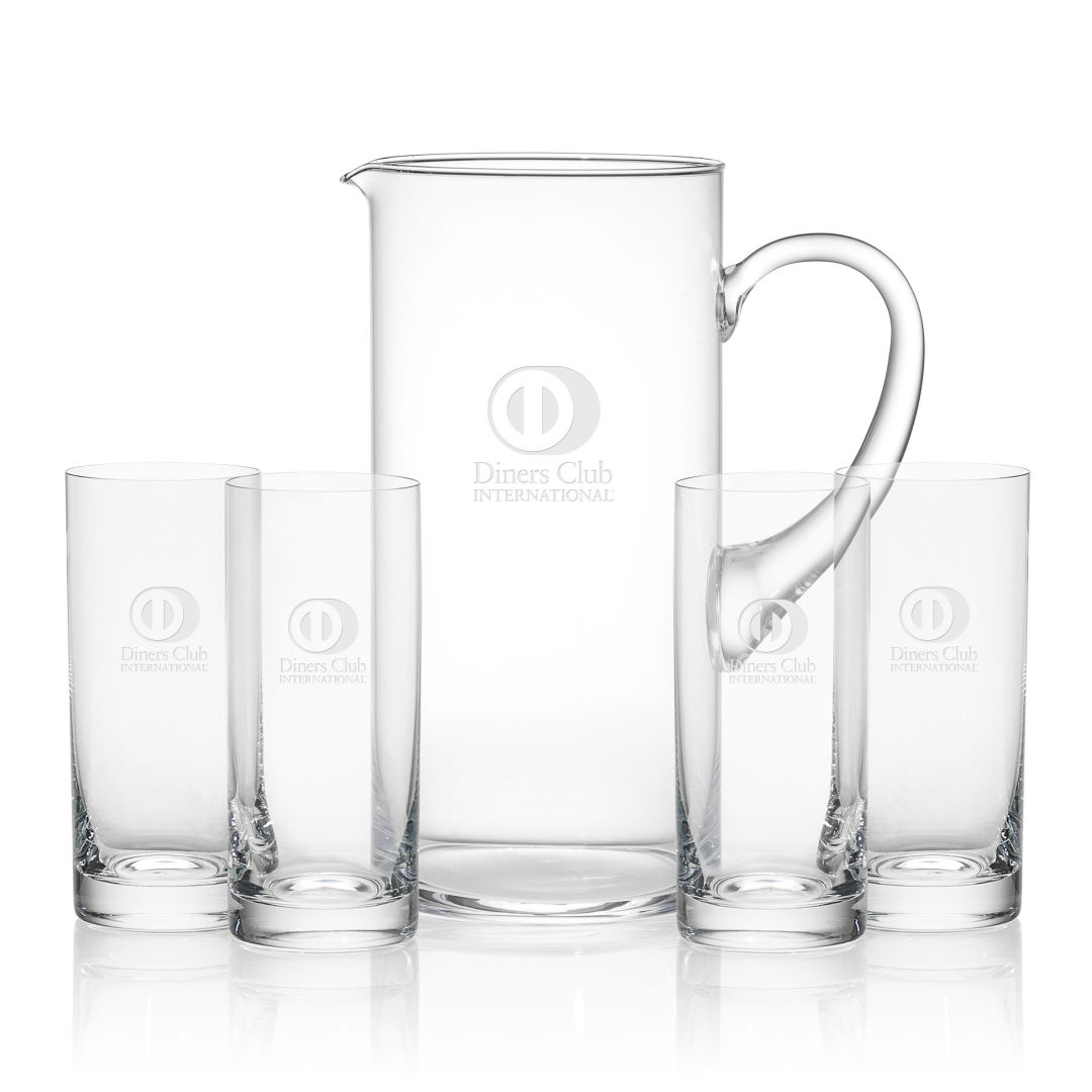 Personalized Tankard with 4 Ice Tea Glass Gift Set