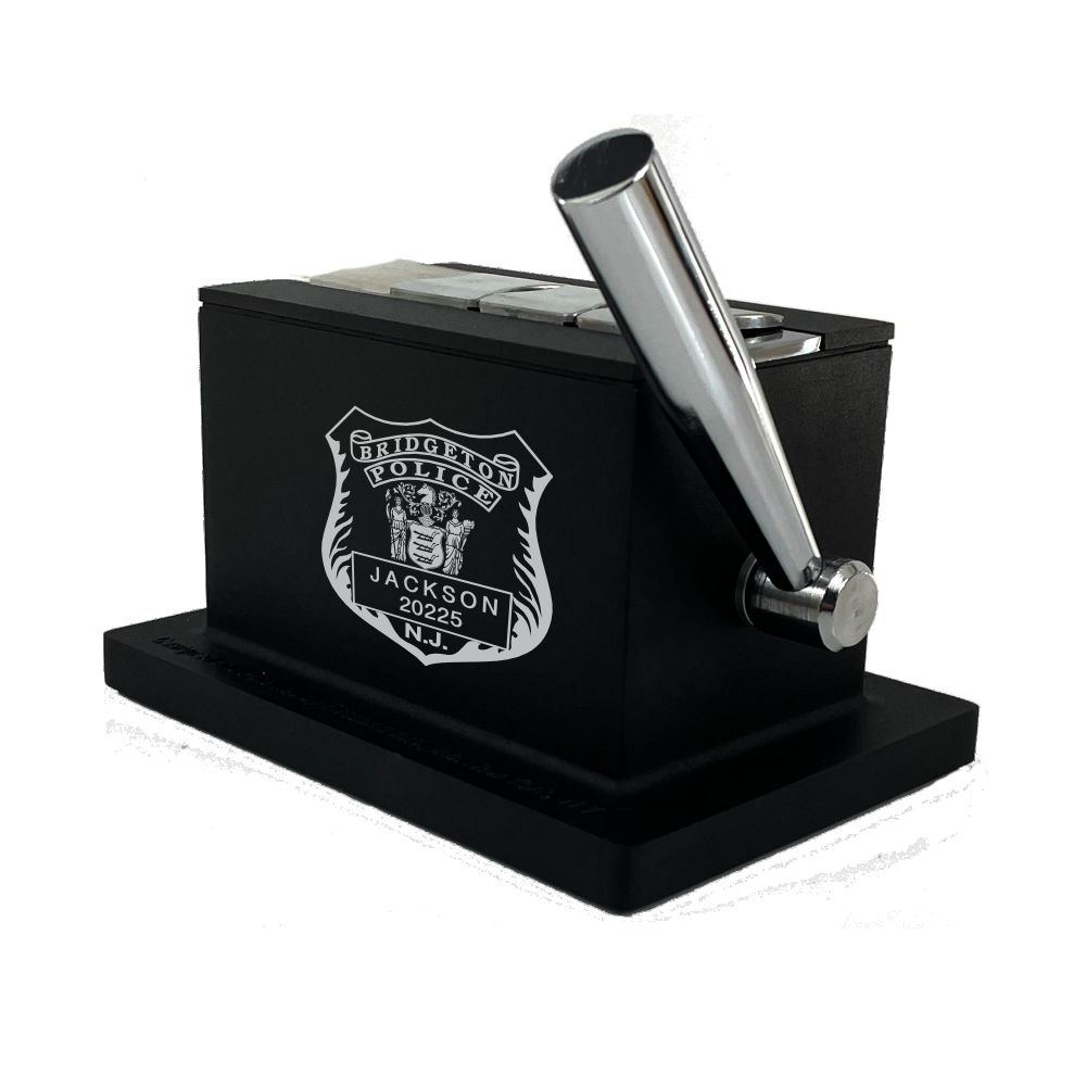 Personalized Black Table Top Cigar Quad Cutter