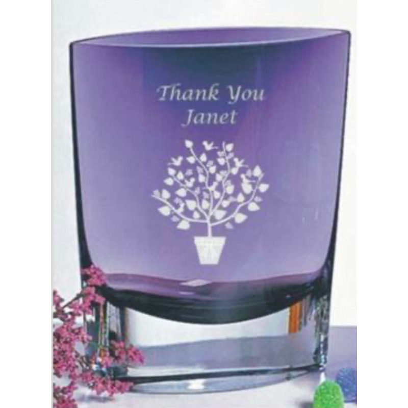 Violet Glass Pocket Vase The Mathis