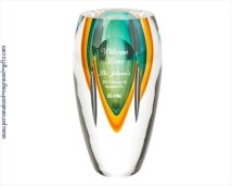 Tropics Inspired Crystal Art Vase Customized for You - Wanda