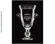 Engraved World Class Trophy Cup on Etched Globe