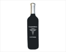 Engraved Wine Bottle - Medical Doctor