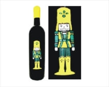 Engraved Wine Bottle - Nutcracker Design 6