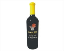 Engraved Wine Bottles - Basketball