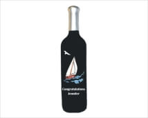 Engraved Wine Bottles - Sailboat One