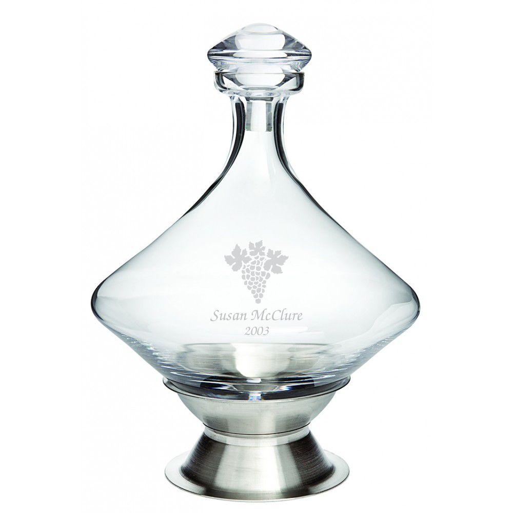 60oz Orbital Wine Decanter with Base and Stopper
