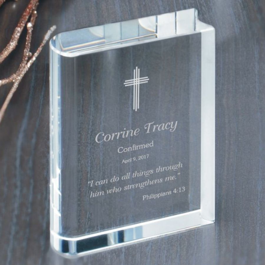 A Crystal Bible Custom Engraved for You