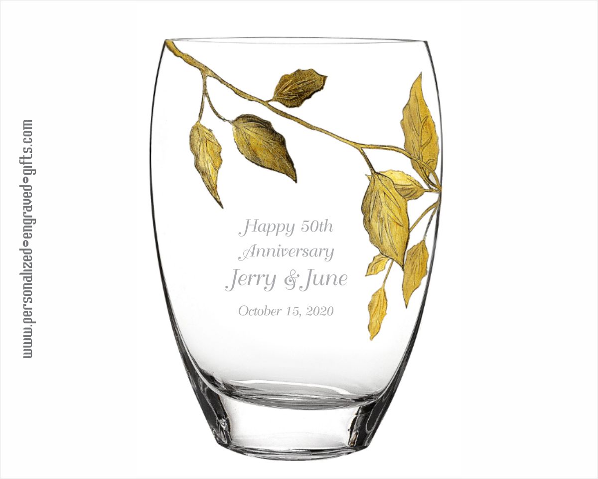 Retirement Gift Anniversary Birthday Personalised Engraved 7 Glass Heeled Bowl Wedding