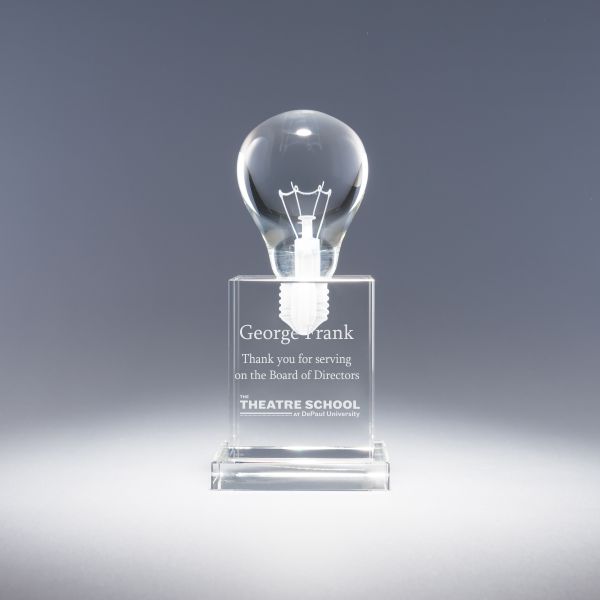 Engraved Lightbulb award
