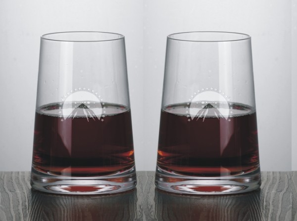 crystal stemless wine glasses