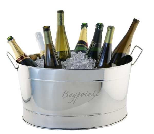 engraved stainless steel ice bucket for 14 plus wine bottles party ice bucket